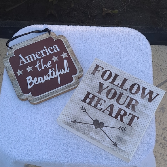 Decorative Wall Signs Set - Picture 1 of 2